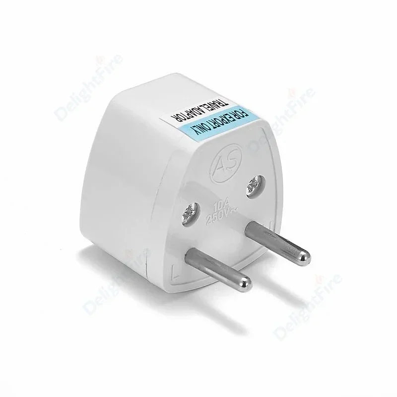KR Plug Adapter – Multifunction Universal AU, UK, US to EU Type E/F Electrical Socket for France & Spain Travel