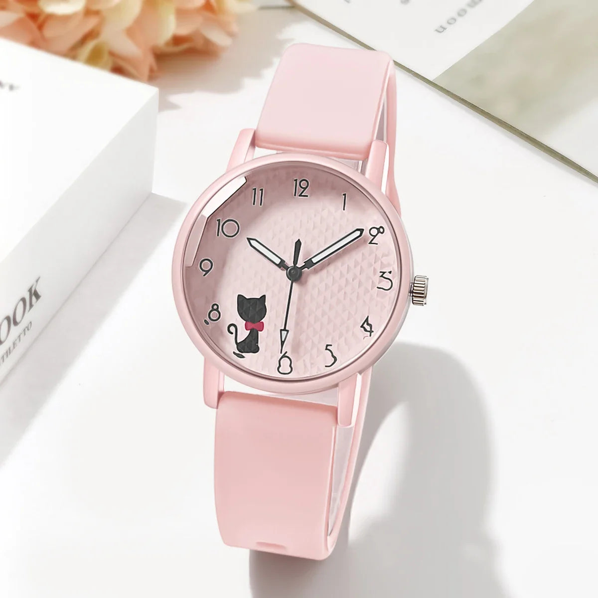 Women’s Casual Quartz Watch – Silicone Strap Wristwatch Gift for Ladies