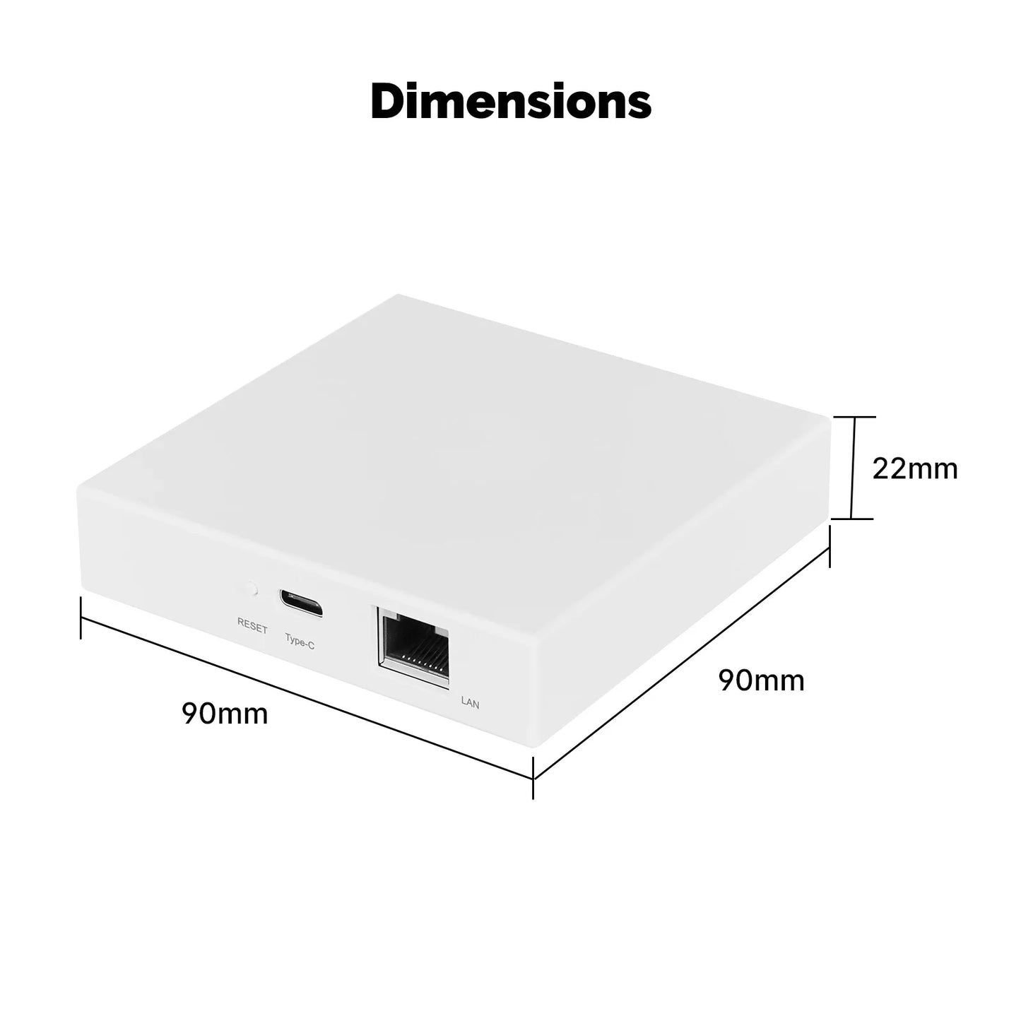 MOES Matter Gateway - Smart Home Control with Tuya Zigbee, Siri, HomeKit, SmartThings & Google Assistant Compatibility