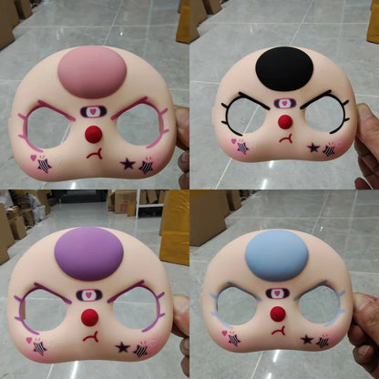 In-Stock 400% Baby Three Vinyl Faces — High-Quality Handmade Angry Expression Replacement Accessory for Dolls