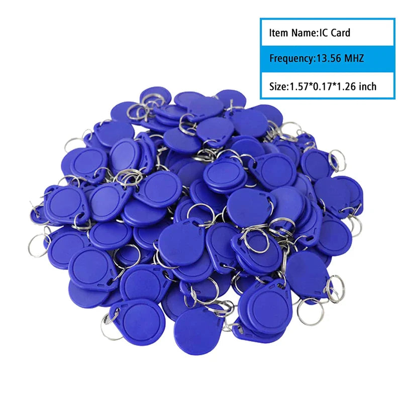 10/50/100pcs 13.56MHz RFID Key Fobs – Read Only S50 Proximity IC Smart Card Tokens for Access Control System