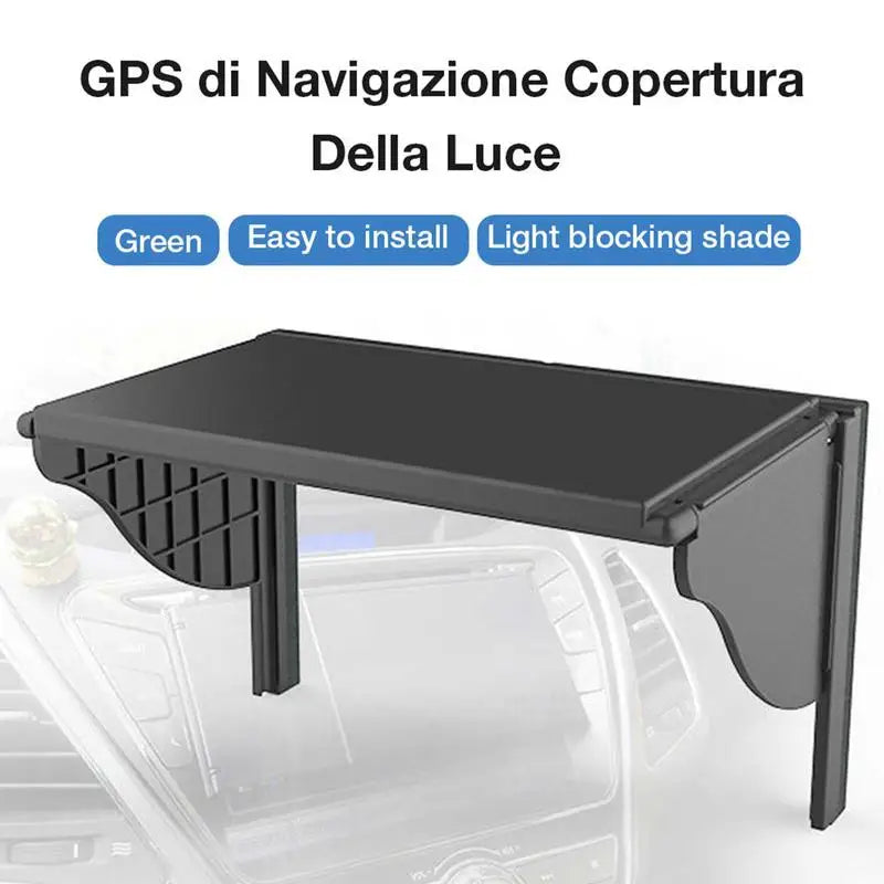 Universal Car Navigator Sunshade Visor - Anti-Glare Vision Shield for 5.5" to 10" GPS Screens