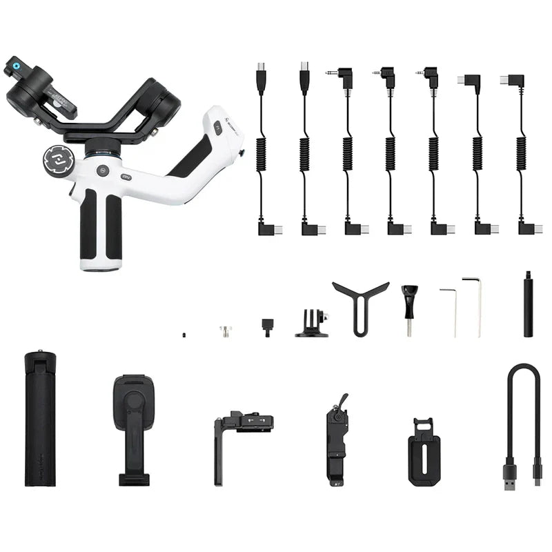 FeiyuTech SCORP Mini 2 Kit - 3-Axis Handheld Gimbal for Mirrorless Camera, Action Cam, Smartphone with AI Tracker, 1.2kg Load Capacity