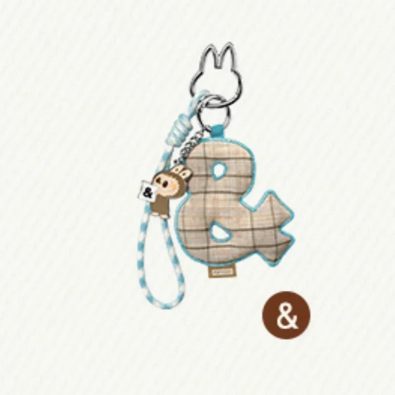 POP MART Labubu The Monsters Pin — Love Series Letter Pendant Blind Box, Mystery Toy Figure Ornament