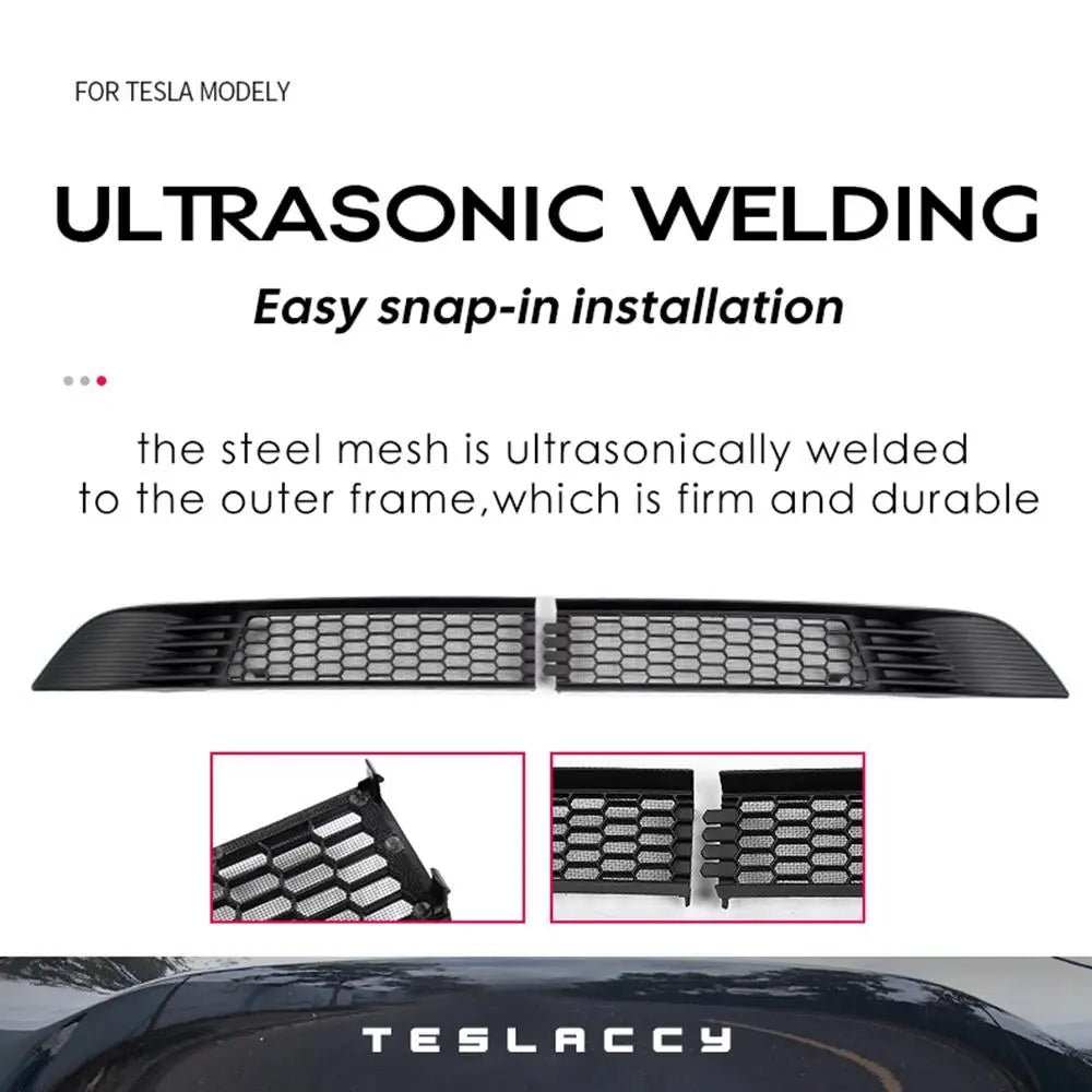 Tesla Model Y 2020-2024 Lower Bumper Anti-Insect Net – Dustproof Front Vent Grille Cover