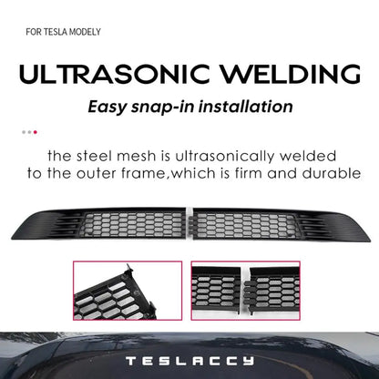 Tesla Model Y 2020-2024 Lower Bumper Anti-Insect Net – Dustproof Front Vent Grille Cover