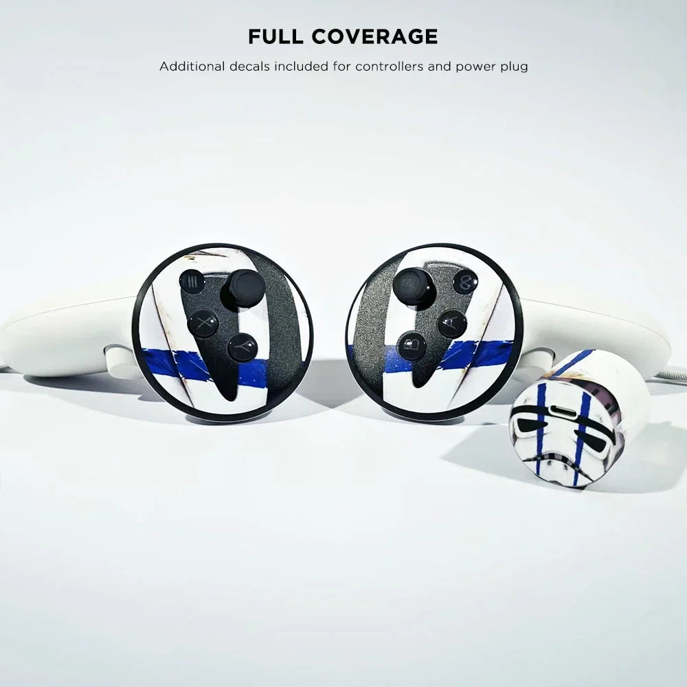 Skin Stickers for Meta Quest 3S VR Headset & Controllers – Vinyl Protective Decals with Halloween Pattern for Oculus 3S