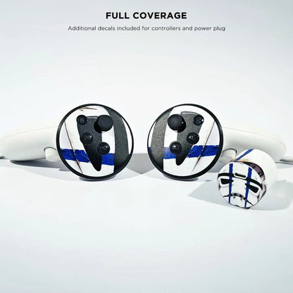 Skin Stickers for Meta Quest 3S VR Headset & Controllers – Vinyl Protective Decals with Halloween Pattern for Oculus 3S