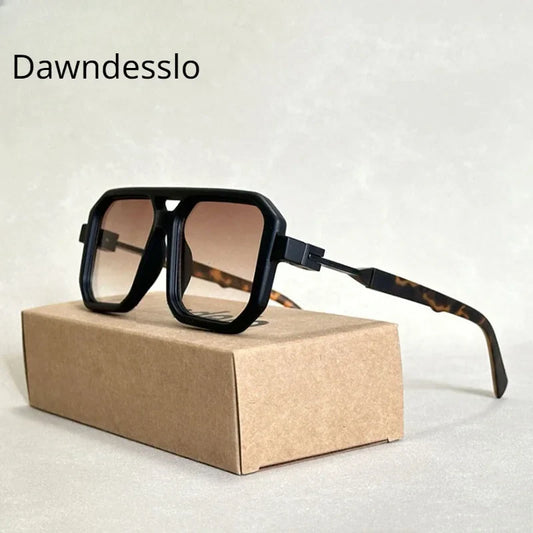2024 Vintage Fashion Sun Protection Sunglasses – Square Retro Shades for Men & Trendy Women’s Gafas De Sol