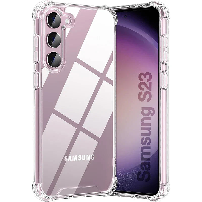 Hybrid Shockproof Clear Hard Case for Samsung Galaxy S25/S24/S23/S22 Plus/S22 Ultra/S21 FE & A56/A36/A54/A34/A53/A33