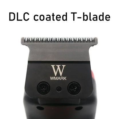 WMARK NG 9213 Professional Hair Trimmer for Men – 9000 RPM Magnetic Motor, DLC T-Blade, Zero Gapped Finishing Clipper