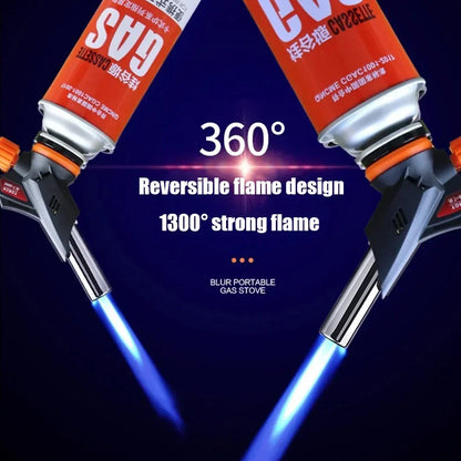 Butane Gas Torch Burner with Auto Ignition – Flame Gun for Welding, BBQ, Camping, and Cooking