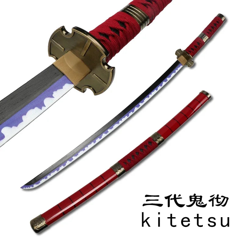 1:1 Roronoa Zoro Katana Wooden Toy Swords – Wado Ichimonji, Shusui, Enma Anime Cosplay Props & Collectible Weapons