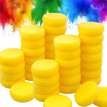 5/10/15 PCS Round Coloring Sponges — Watercolor & Craft Painting Sponge Set for Art Projects