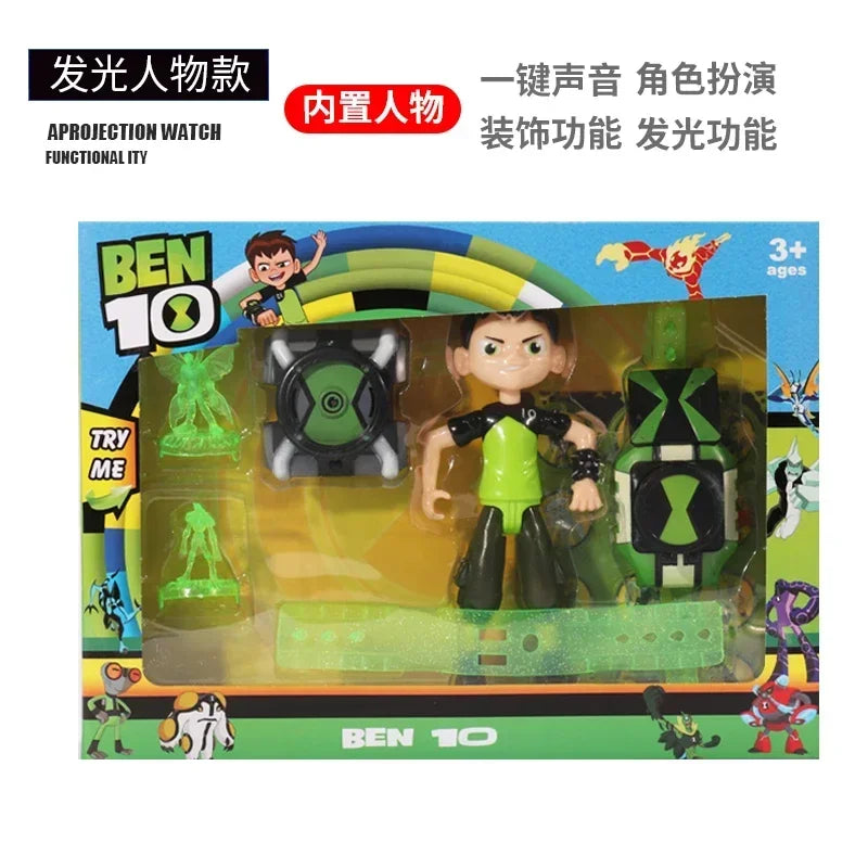 Omnitrix BEN10 Action Figure – Ben Tennyson Projection Watch with Sound & Light, Kids’ Smart Toy Gift