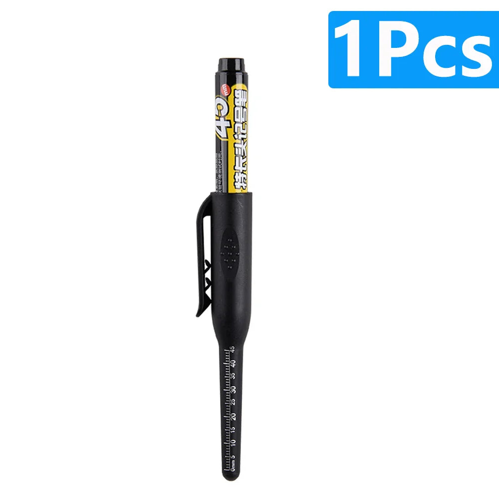 Carpenter Marker Pens — 45mm Long Nib Head, Hole Marker for Woodworking, 100-1PCS White/Black/Blue/Red Hand Tools