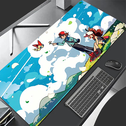 XXL Anime Gaming Mouse Pad – Extended 900x400 Keyboard Rug for PC, Laptop, Pokémon Desk Mat, Best Gift Idea
