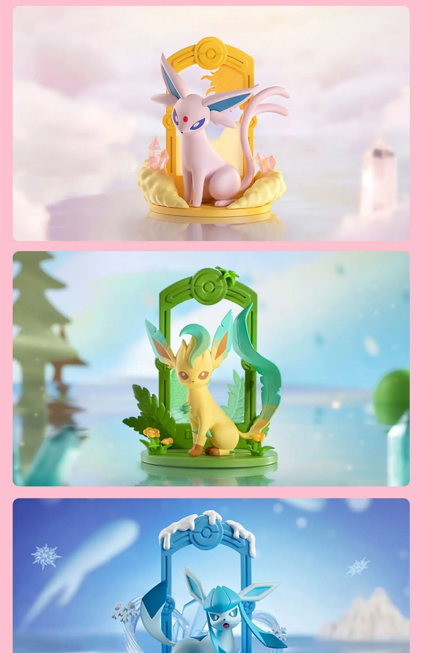 9-Style Pokemon Eeveelution Figures – Espeon, Sylveon, Glaceon, Leafeon, Vaporeon, Umbreon, Flareon Anime Pocket Monster Toy