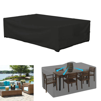 Waterproof Terrace Patio Furniture Cover - 210D Protective Cover Suitable for Outdoor Sofa Set