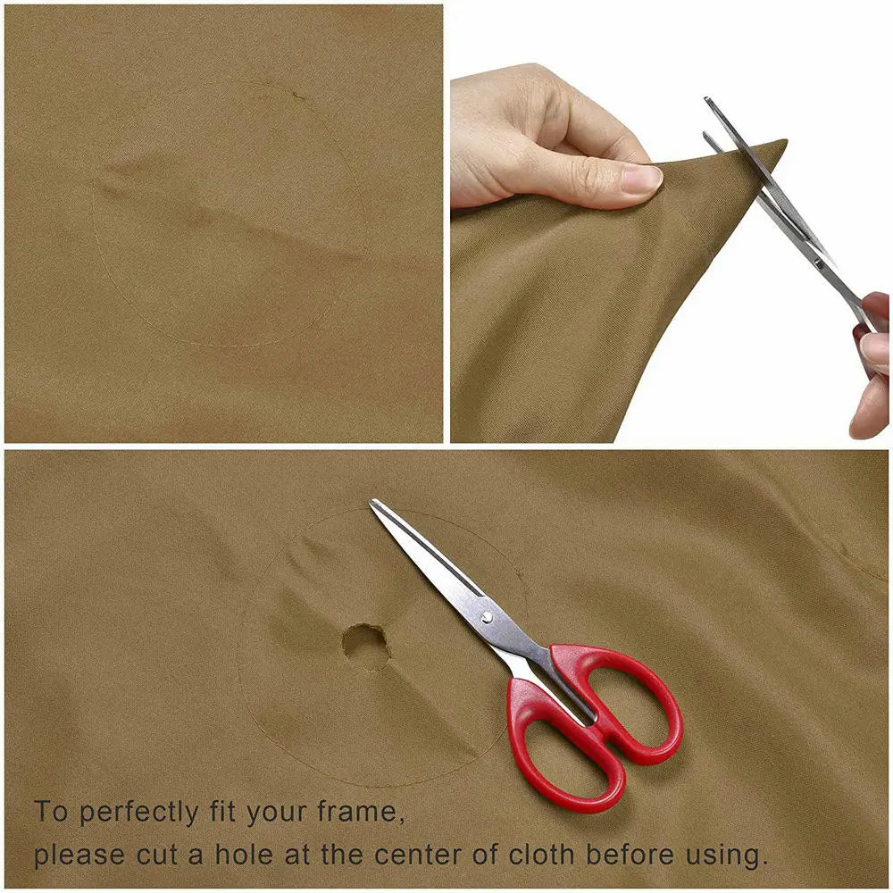 Umbrella Replacement Canopy 6/8 Ribs – Waterproof Patio Parasol Cover for 7.5/9/10ft Outdoor Beach & Garden (No Stand)