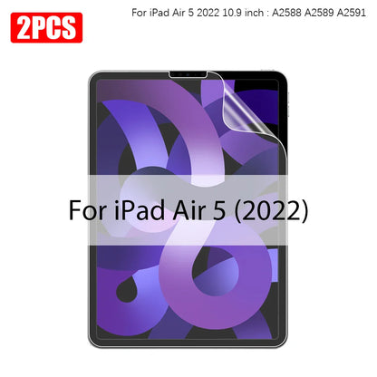 2PCS Paper-Like Screen Protector for iPad (10th Gen, Pro 11/12.9, Air 5/4, Mini 6, 7-9th Gen)