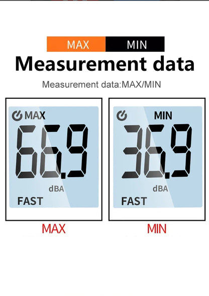 Digital Sound Level Meter — Portable Audio & Noise Decibel Meter 30-130dB