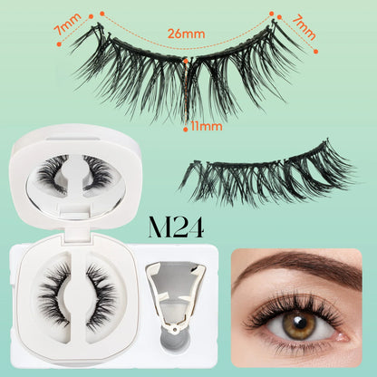 VYRILA Soft Magnetic Eyelashes Reusable No Glue 3D Natural Look Magnetic Lashes Kit Easy Apply Eye Makeup