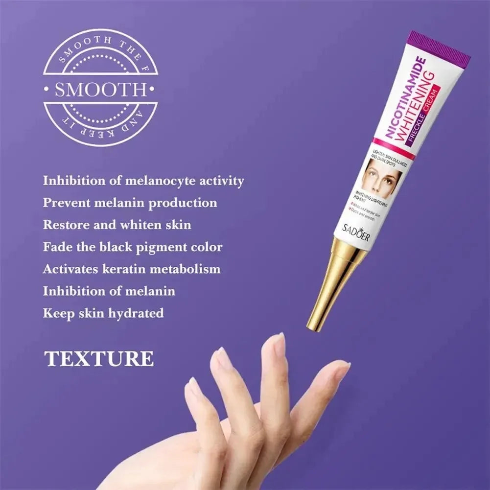 SADOER Freckle Removing Cream — Nicotinamide Moisturizing Face Cream for Hydrating, Nourishing & Firming Skin