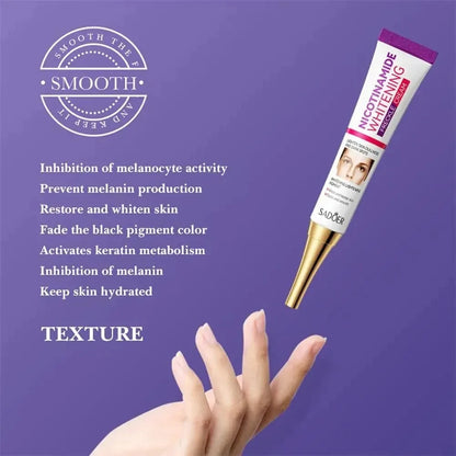 SADOER Freckle Removing Cream — Nicotinamide Moisturizing Face Cream for Hydrating, Nourishing & Firming Skin