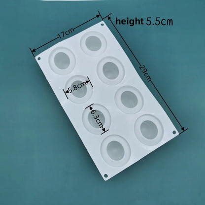 French Dessert 3D Lemon Silicone Mold – Cake, Brownie & Mousse Decorating Pastry Baking Tool