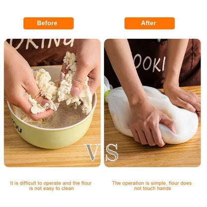 Food Grade Silicone Dough Kneading Bag: Versatile Flour Mixer for Bread, Pastry, Pizza - Silicone Mixer Bag
