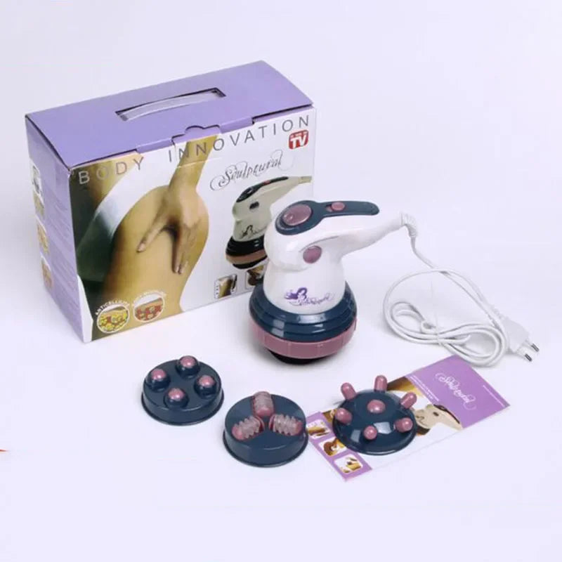 Innovative 4-in-1 Electric Body Slimming Massager - Handheld Infrared Roller for Cellulite Reduction on Arms, Legs, Hips, and Belly