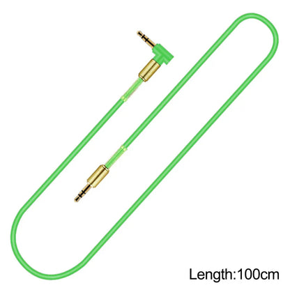 3.5mm Male-to-Male Audio Aux Cable — For Samsung Car Headphone & Speaker Wire
