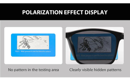 2024 New Men’s Business Polarized Square Frame Sunglasses – Fashion Outdoor Fishing & Driving Eyewear