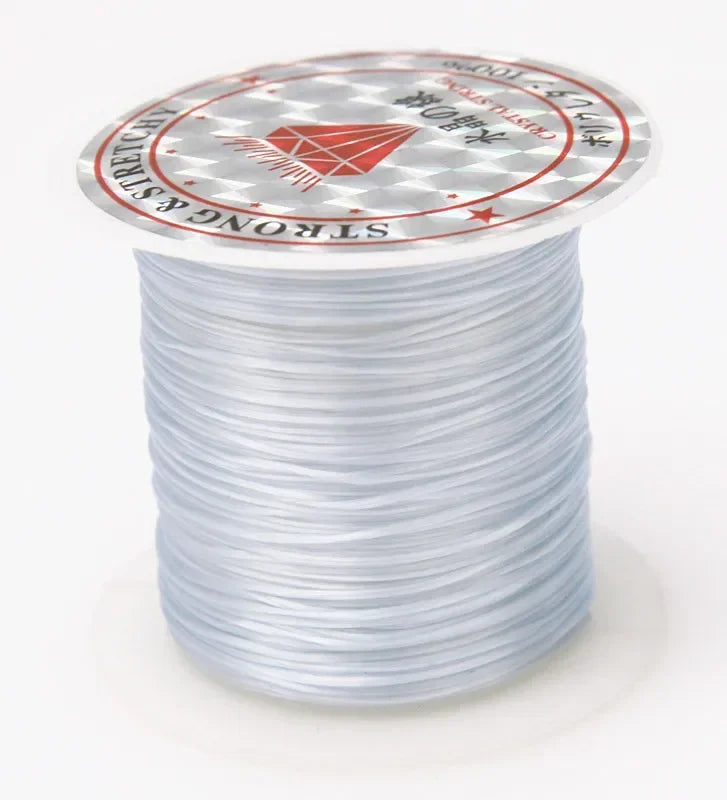 10M Strong Elastic Crystal Beading Cord – 1mm Stretch Thread for DIY Bracelets, Necklaces & Jewelry Making