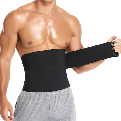 Men’s Slimming Body Shaper Waist Trainer — Neoprene Tummy Control Corset Sauna Sweat Fat Burn Belt