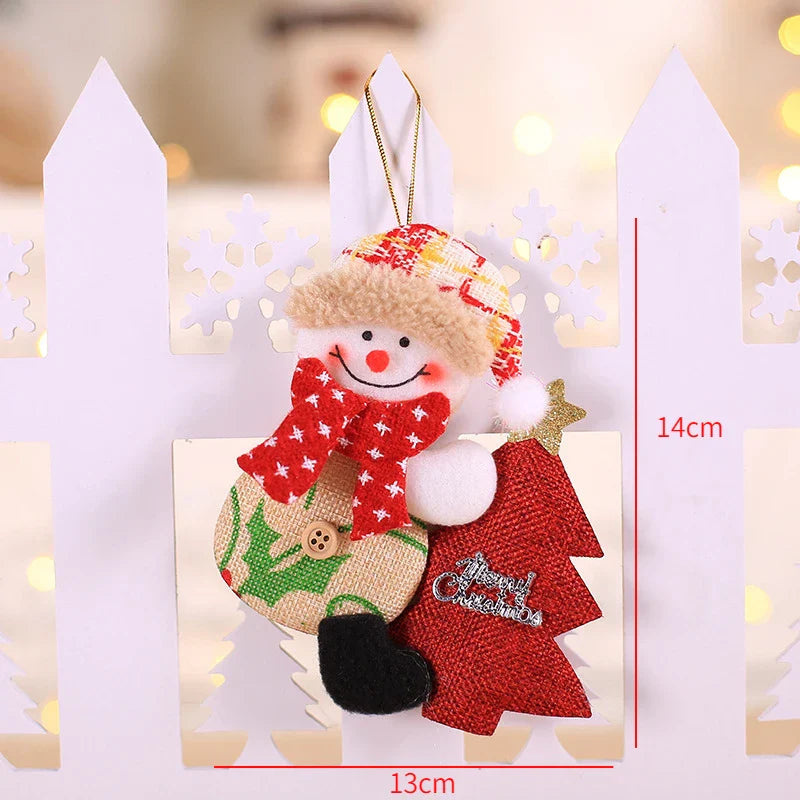 Red Star Christmas Tree Ornament – DIY Xmas Pendant New Year Party Gift Home Decor Noel Navidad