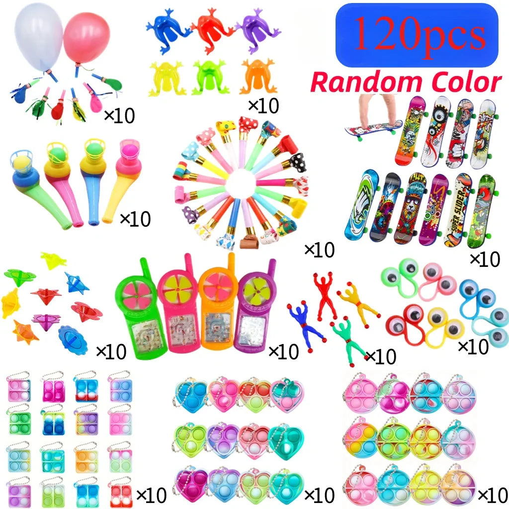 Kids Birthday Party Favors Set – 40–150pcs Piñata Stuffed Toys Bulk Gift Assortment Giveaway Pack for Party Goodie Bags