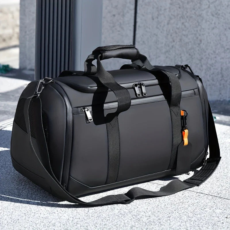 Large Capacity Men’s Carry-On Travel Duffel Bag – Spacious Gym & Weekend Overnight Bag with Multiple Compartments