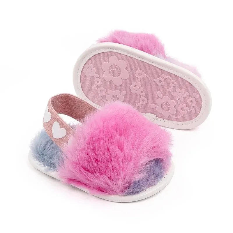Meckior Baby Walking Shoes — Breathable Soft Sandals for Girls, Color Block Garden Shoes 0-18M