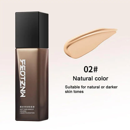 30g Liquid Foundation – Full Coverage, Waterproof & Hydrating Makeup for Natural White Longwear Face Concealer Care