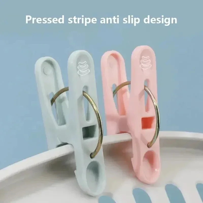 30PCS Windproof Clothespins – Multi-Purpose Laundry Clips for Clothes, Socks, Underwear & Food Bag Sealing