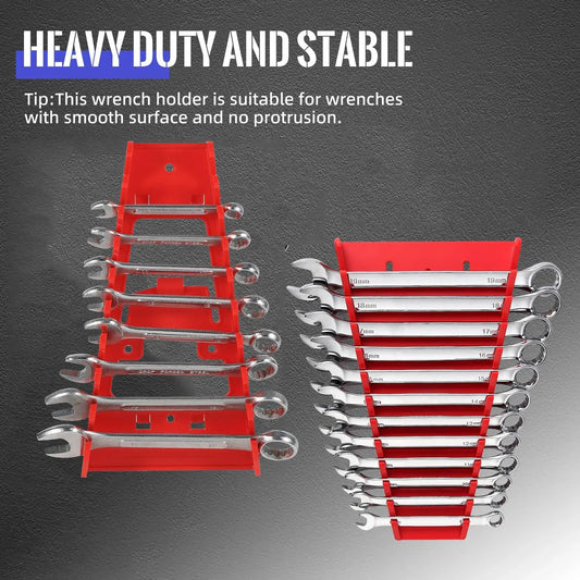 Plastic Wrench Organizer Tray – Tool Rack Holder for Spanners, Sockets & Standard Wrench Storage
