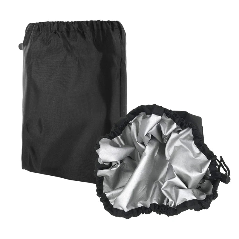 Outdoor 210D Black Oxford Propane Tank Cover – Waterproof, Dustproof Gas Bottle & Stove Protector for Camping