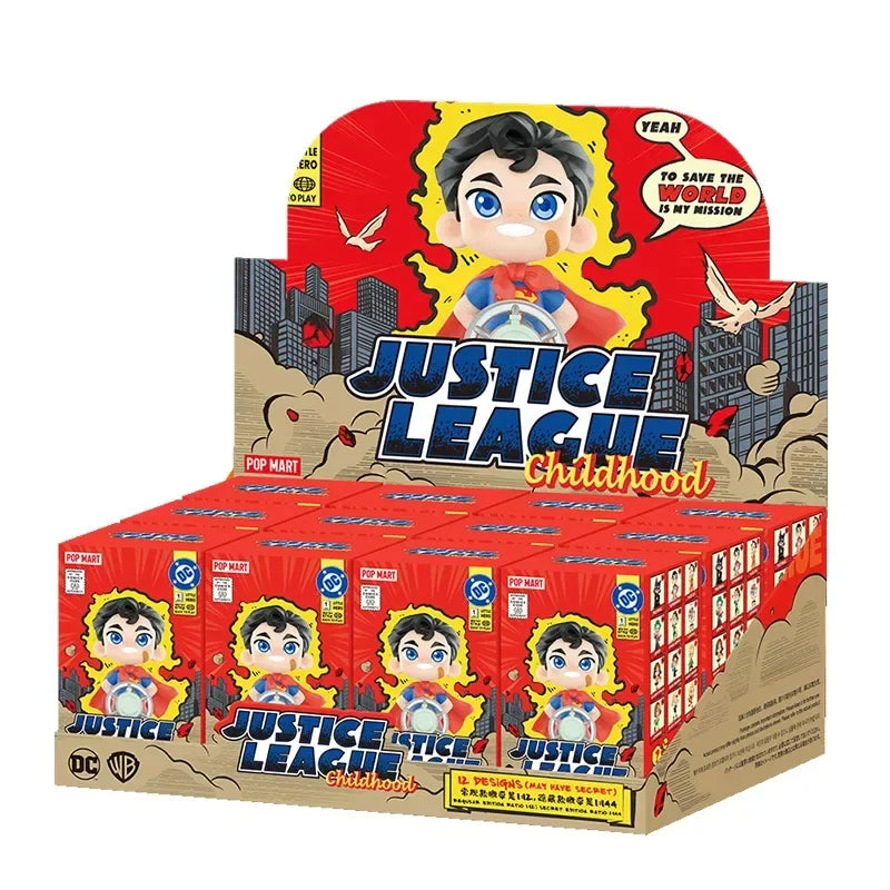 POP MART DC Justice League Childhood Series Blind Box – Mystery Action Figure Toy Surprise Cute Model