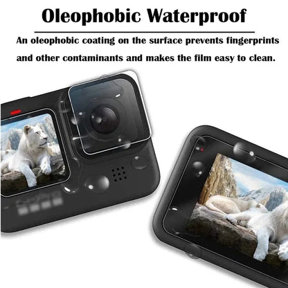 GoPro Hero 13 Black Tempered Glass Screen Protector – Silicone Case, Lens Cap & Protective Film for GoPro 13 Camera