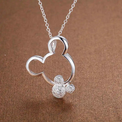 925 Sterling Silver Zircon Pendant Necklace - Elegant Women’s Jewelry Gift For Student Girlfriend And Wedding