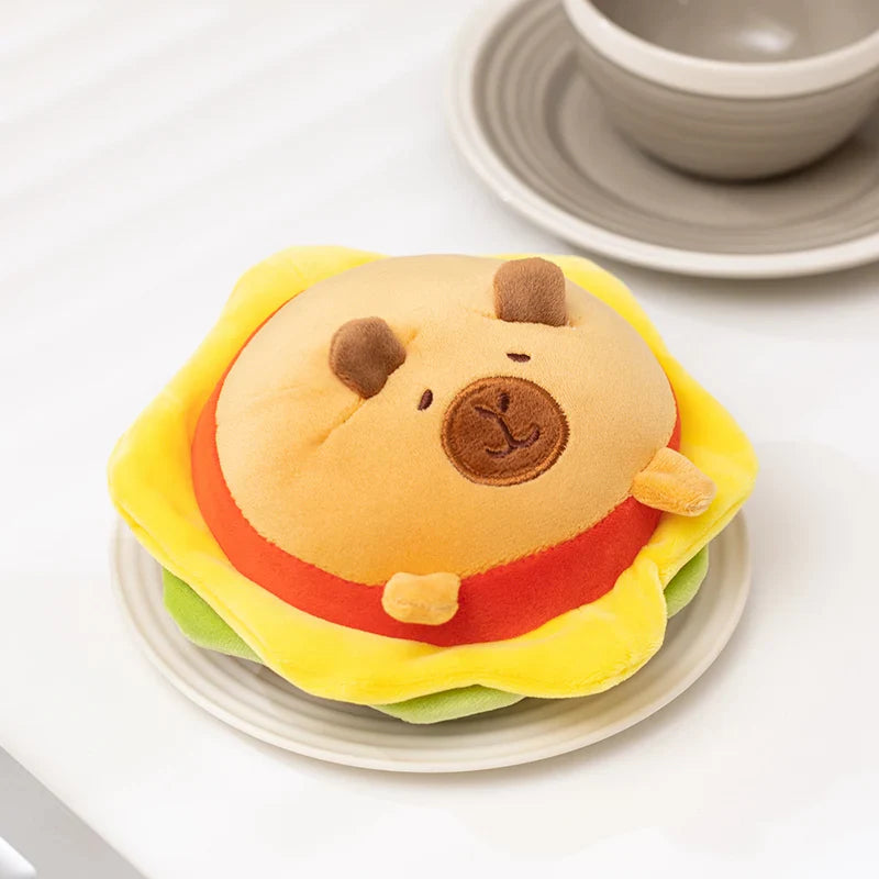 New Cartoon Egg Stuffed Toy – Breakfast Bread & Toast Plush Doll, Fun Pillow for Baby Comfort & Xmas Gifts