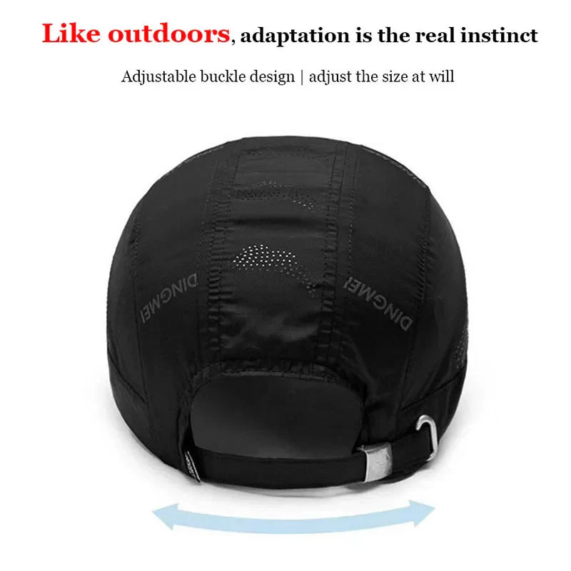 2024 Summer Sports Cap – Men’s and Women’s Quick-Dry Baseball Snapback, Running, Golf, Kpop Solid Mesh Hat