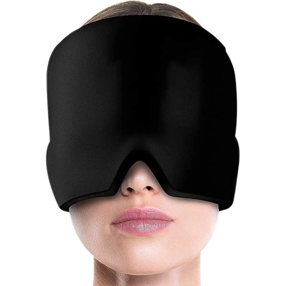 Gel Sleep Mask for Migraine & Headache Relief – Hot & Cold Therapy Eye Mask, Comfortable Shade Cover for Men & Women